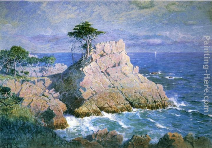 Midway Point, California painting - William Stanley Haseltine Midway Point, California art painting